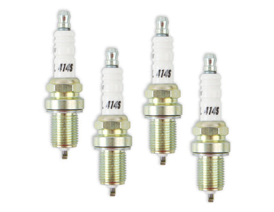 ACCEL HP Copper Spark Plug - Shorty - 14mm Thread, .750 in Reach - Gasket (flat) Seat - 4-Pack