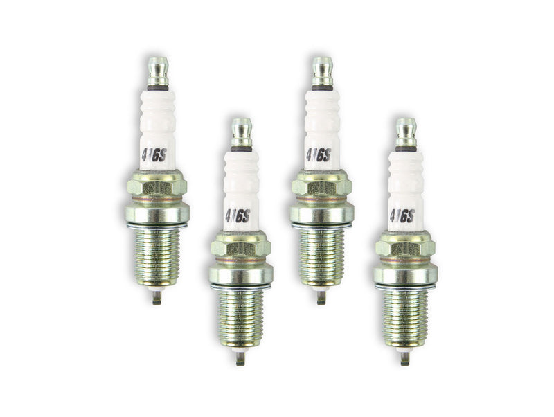 ACCEL HP Copper Spark Plug - Shorty - 14mm Thread, .750 in Reach - Gasket (flat) Seat - 4-Pack
