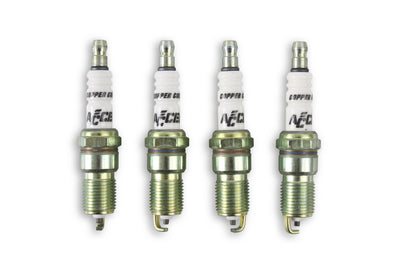 ACCEL HP Copper Spark Plug - 14mm Thread - .708 in Reach - Tapered Seat - 4 Pack
