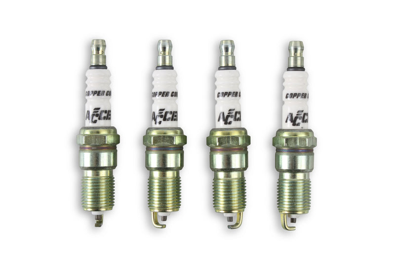 ACCEL HP Copper Spark Plug - 14mm Thread - .708 in Reach - Tapered Seat - 4 Pack