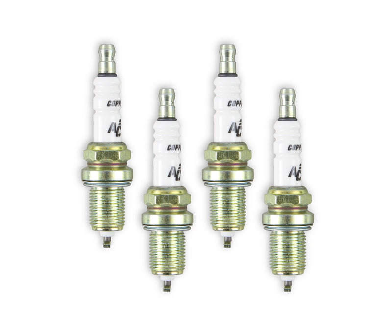 ACCEL HP Copper Spark Plug - 14mm Thread, .750 in Reach - Gasket (flat) Seat - Special for Honda - 4 Pack