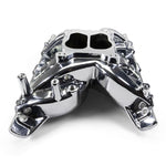 Performer RPM Pontiac 326-455 Intake Manifold, Chrome Plasma Finish image 1