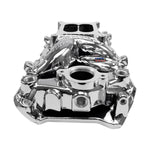 RPM Air-Gap Intake Manifold for Big-Block Chevy Oval Port, Chrome Plasma Finish image 2