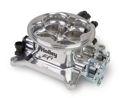 Universal 4BBL 1000CFM Throttle Body - Universal 4BBL 1000CFM 4150 Flange Throttle Body - Polished Finish