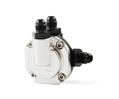 Holley Billet EFI Return Style Fuel Pressure Regulator - EFI Return Style Regulator 59.5 PSI Black/Clear Finish