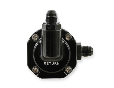 Holley Billet EFI Return Style Fuel Pressure Regulator - EFI Return Style Regulator 59.5 PSI Black Finish