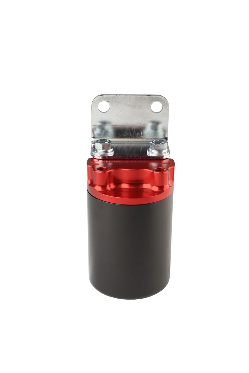 100 Micron, Red/Black Canister Fuel Filter
