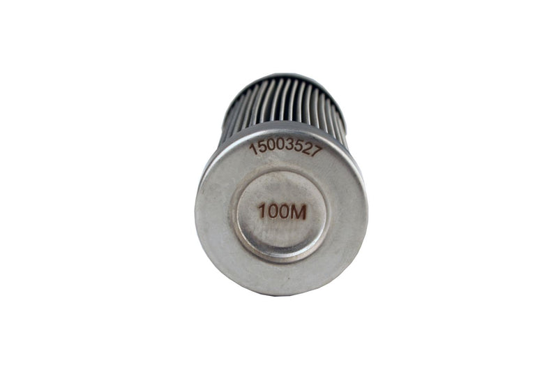100-micron Stainless Steel Bulkhead Fuel Filter - Fuel Filter, Bulkhead, AN-10, 100 Micron Stainless Steel.