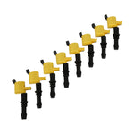 Ignition Coil - SuperCoil- 2004-2008 Ford 4.6L/5.4L/6.8L 3-valve- Yellow- 8-Pack image 1