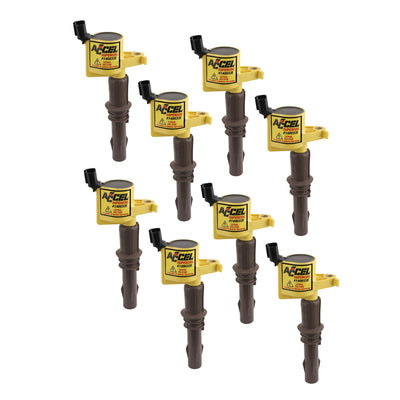 Ignition Coil-SuperCoil- 2008-2014 Ford 4.6L/5.4L/6.8L 3-valve, Yellow, Individu