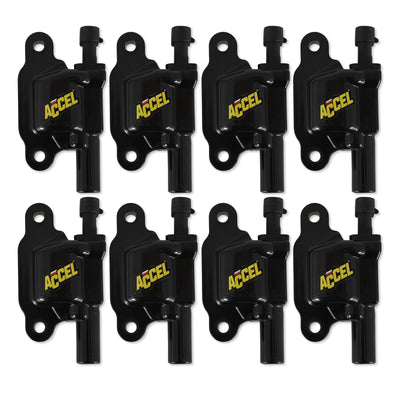 ACCEL Ignition Coil - SuperCoil -GM LS2, LS3 and LS7 - Black - 8-Pack