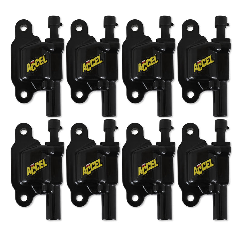 ACCEL Ignition Coil - SuperCoil -GM LS2, LS3 and LS7 - Black - 8-Pack