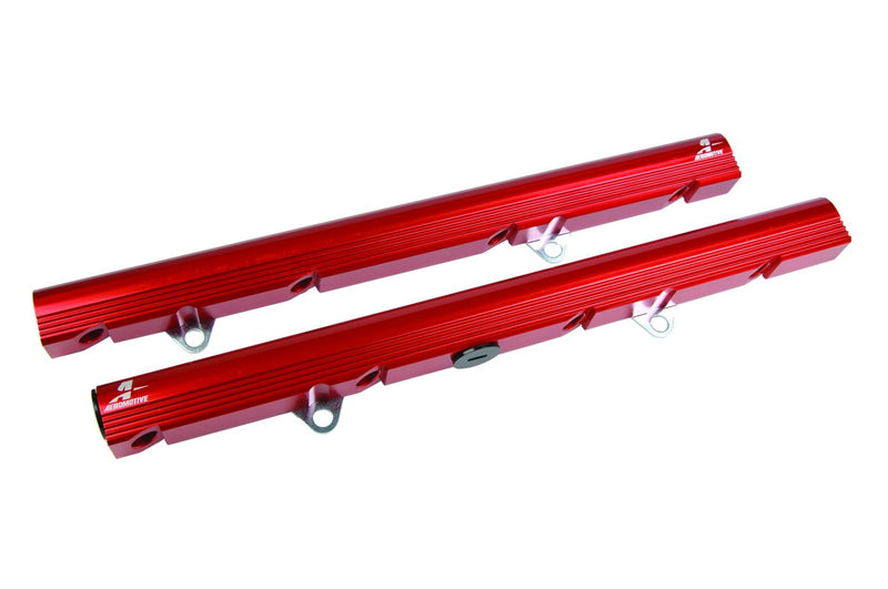 86-95 5.0L GT & Cobra Fuel Rail Kit - 5.0 Liter Ford Billet Fuel Rails 5/8? I.D.