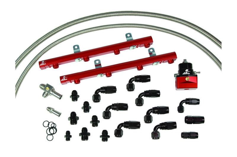 99-04 5.4L Lightning/Harley Fuel Rail System - 1999 thru 2004 Ford 5.4 Liter Lightning and Harley 1/2 Ton Truck Billet Fuel Rail System .