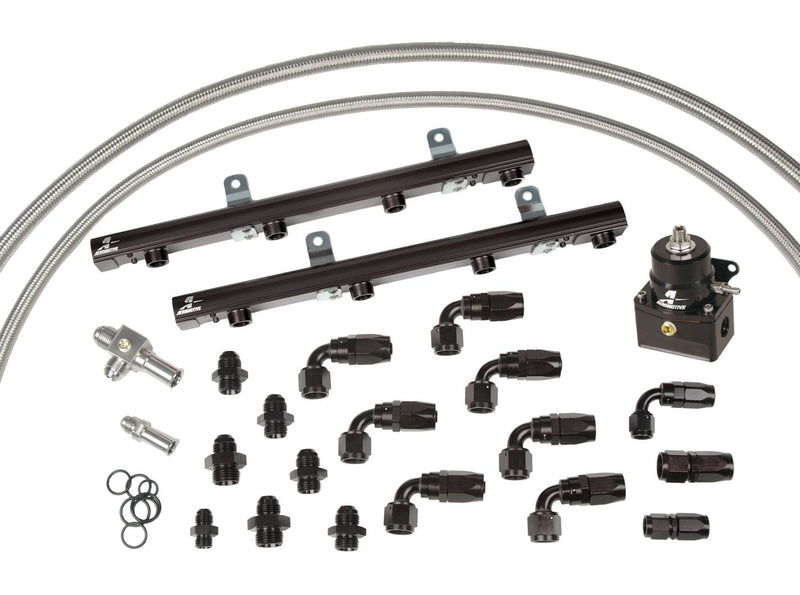 99-04 5.4L Lightning/Harley Fuel Rail System - 1999 thru 2004 Ford 5.4 Liter Lightning and Harley 1/2 Ton Truck Billet Fuel Rail System .