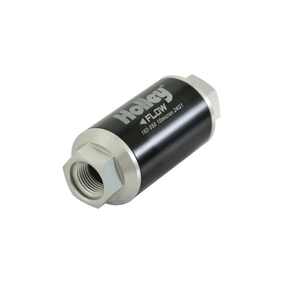 100 GPH HP Billet Fuel Filter - Street/Strip EFI Applications Post Filter 10 Micron