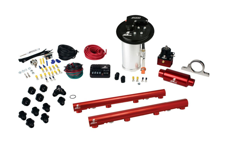 10-17 Mustang GT Stealth A1000 Street Fuel System with 4.6L 3-V Fuel Rail