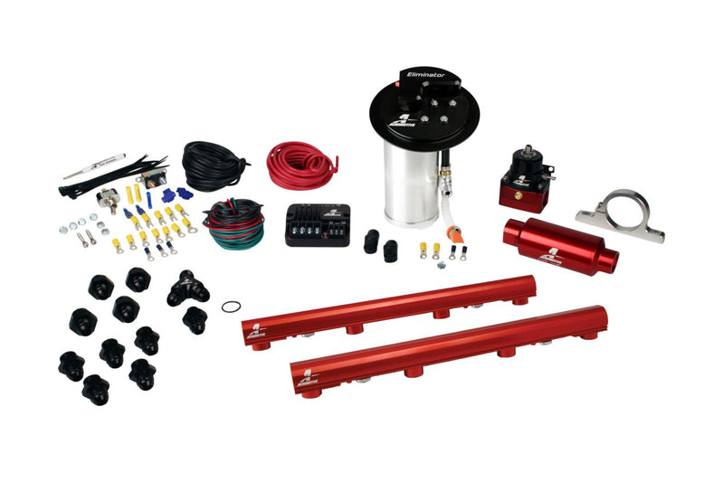 10-17 Mustang GT Stealth Eliminator Street System with 4.6L 3-V Fuel Rails