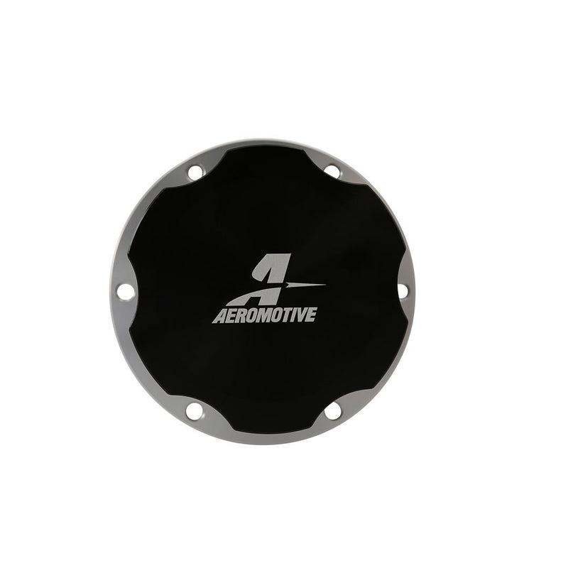 Fillcap, Screw-on, 3-inch, Flanged, 6-Bolt, Black