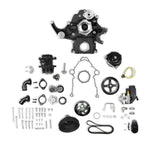 Holley Black Mid-Mount Complete Accessory System - Gen III Hemi Engine - VVT - Fits 2009 & Up 5.7L & 2011 & Up 6.4L Engines - Black Finish image 1