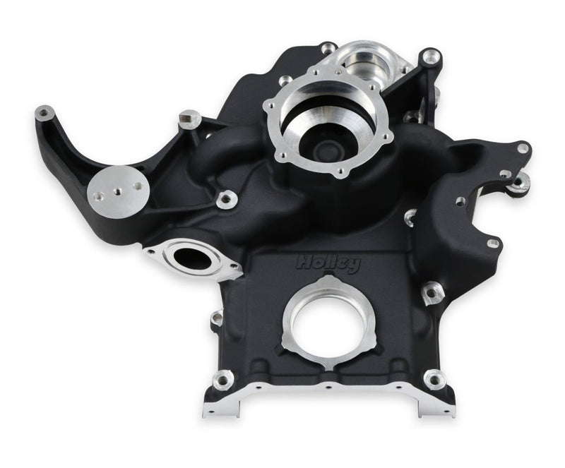 Holley Premium Black Mid-Mount Complete Accessory System - Gen III Hemi Engine - Non VVT - Fits 2003-2008 5.7L & 2005-2010 6.1L Engines - Black Finis
