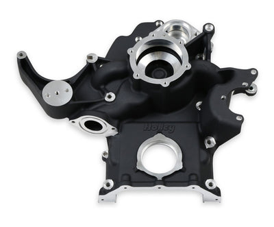 Holley Premium Black Mid-Mount Complete Accessory System - Gen III Hemi Engine - VVT - Fits 2009 & Up 5.7L & 2011 & Up 6.4L Engines - Black Finish