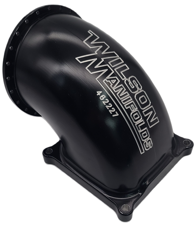 123mm/4500 Billet Elbow Black