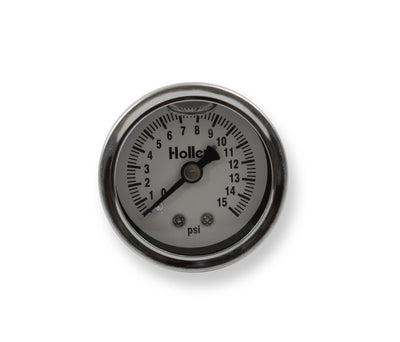 Fuel Pressure Gauge - Liquid-Filled - Mechanical - 0-15 PSI