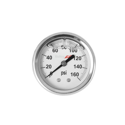 Holley EFI Pressure Gauge - Liquid-filled - 0-160 PSI