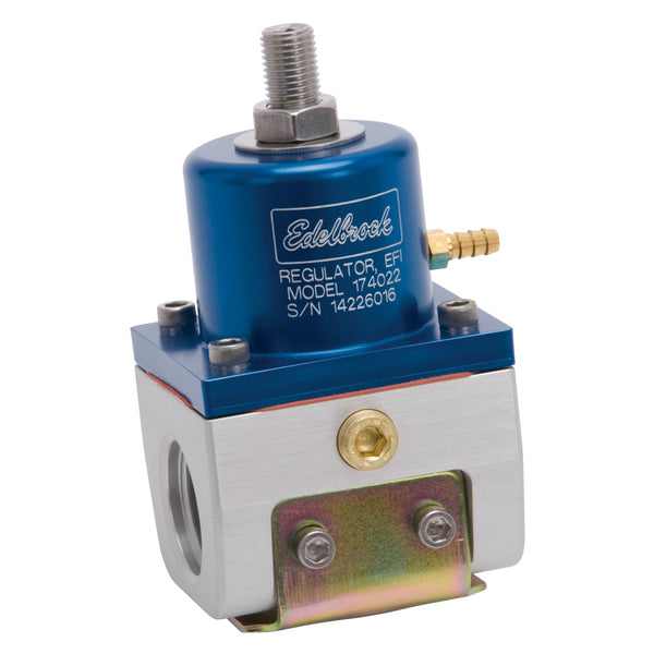EFI Fuel Pressure Regulator -10 AN (180 GPH) in Blue/Clear Finish