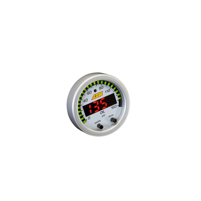 AEM X-Series Fluid Pressure Gauge Kit - 0-150psi/0-10bar - Black Bezel - Black Face