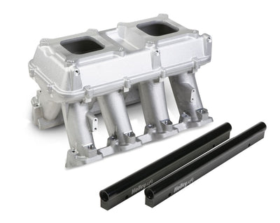 Holley Hi-Ram Intake - GM LS3/L92 - EFI Hi-Ram Intake, 2 x 4150 (2 x 1000cfm sideways or inline mounting)