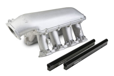 Holley Hi-Ram Intake - GM LS3/L92 - EFI Hi-Ram Intake for 1 x 92mm GM LS Throttle Body - Longitudinal Mount Plenum Top