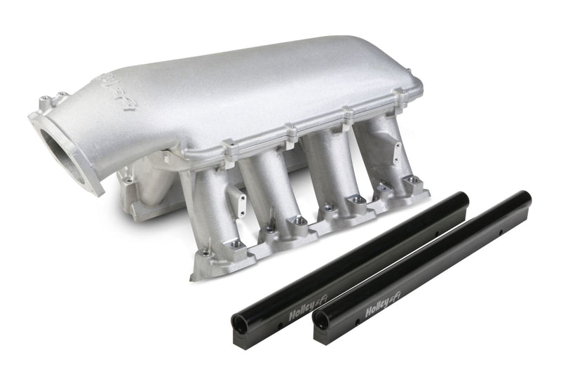 Holley Hi-Ram Intake - GM LS3/L92 - EFI Hi-Ram Intake for 1 x 92mm GM LS Throttle Body - Longitudinal Mount Plenum Top
