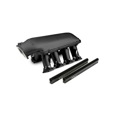 Holley Hi-Ram Intake - GM LS3/L92 - Black - EFI Hi-Ram Intake for 1 x 92mm GM LS3/L92 Throttle Body - Longitudinal Mount Plenum Top
