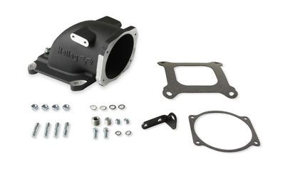 EFI Throttle Body Intake Elbow-Black Finish - EFI Throttle Body Intake Elbow 4150 - Fits GM LS Throttle Bodies-Black Finish