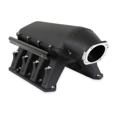 Holley Gen III Hemi Hi-Ram EFI Manifold - Gen III Hemi EFI for use with 80 and 92mm Mopar Style Throttle Body - Black Finish - Fits