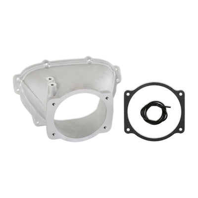Holley Ultra Lo-Ram 105mm Throttle Body Adapter - GM Gen V LT - Front-Feed Mount - Satin Finish