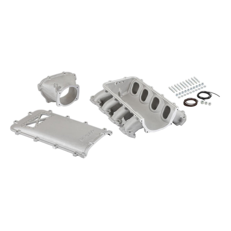 Holley Ultra Lo-Ram Manifold Kit - GM Gen V LT - Front-Feed - OE Direct Injection Only - Satin Finish