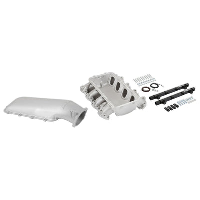 Holley Lo-Ram Manifold Kit and Port Injection Fuel Rails - GM Gen V LT - Top-Feed - With Port Injection - Satin Finish