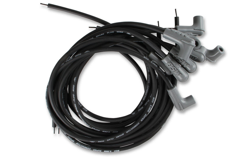 Black Super Conductor Universal 8 Cyl, 90° Plug/90° Plug