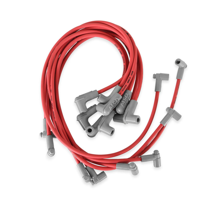 Red Super Conductor Big Block Chevy for use with Low Profile Distributor
