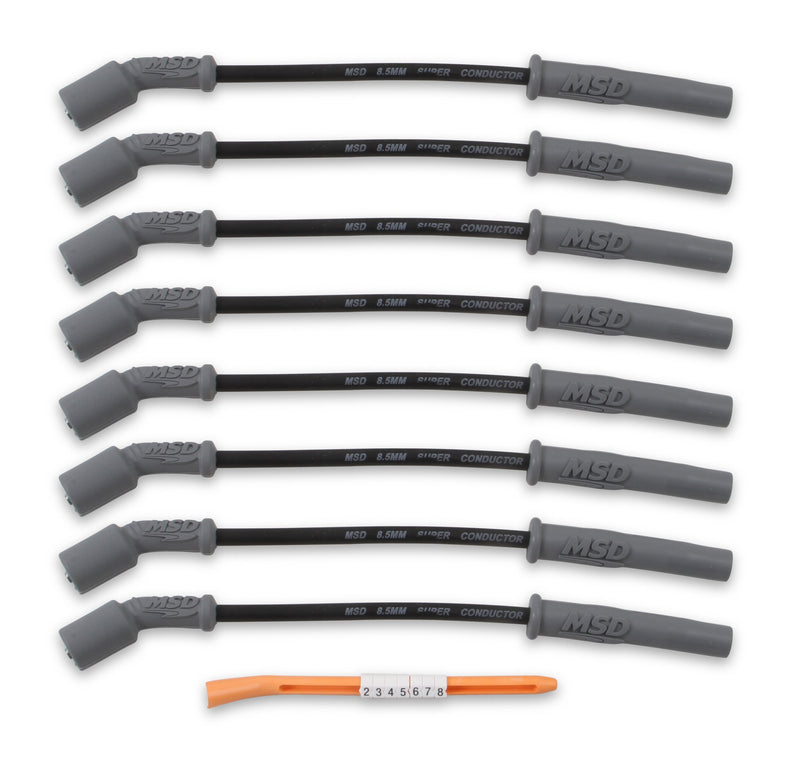 MSD Super Conductor Spark Plug Wire Set - 99-13 GM Truck & SUV - Black
