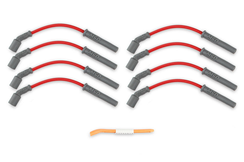 MSD Super Conductor Spark Plug Wire Set - 99-13 GM Truck & SUV - Red