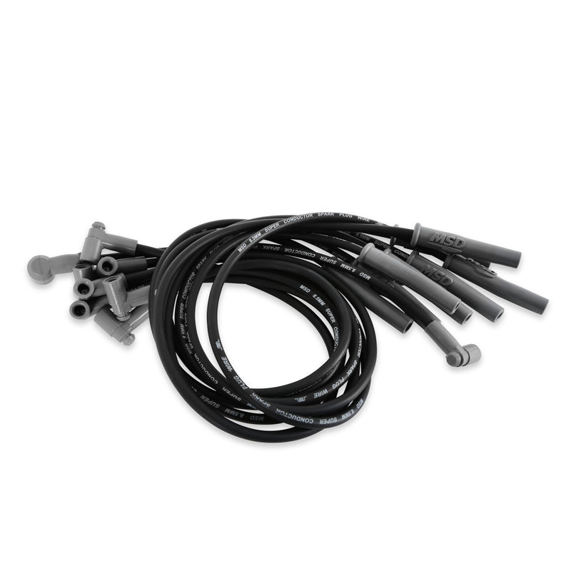 Wire Set, SC Blk, Ford 351C-460, w/HEI Cap