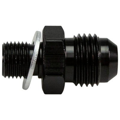 Fitting, #6 Male X 10mm X 1.0 Thread Blk