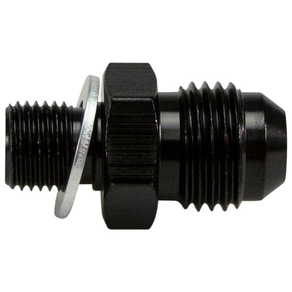 Fitting, #6 Male X 10mm X 1.0 Thread Blk