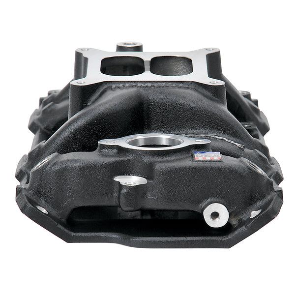 Performer RPM AIR-Gap Small Block Chevy Black Intake Manifold