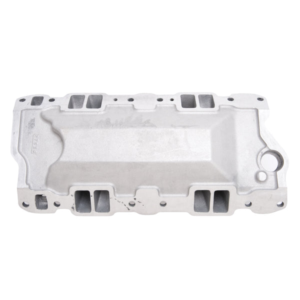 Performer Air-Gap Intake Manifold for 1955-86 Small-Block Chevy, Polished Finish