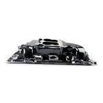 Performer 2-O Manifold for 1965-90 B/B Chevy Oval Port Heads, Black Plasma image 4